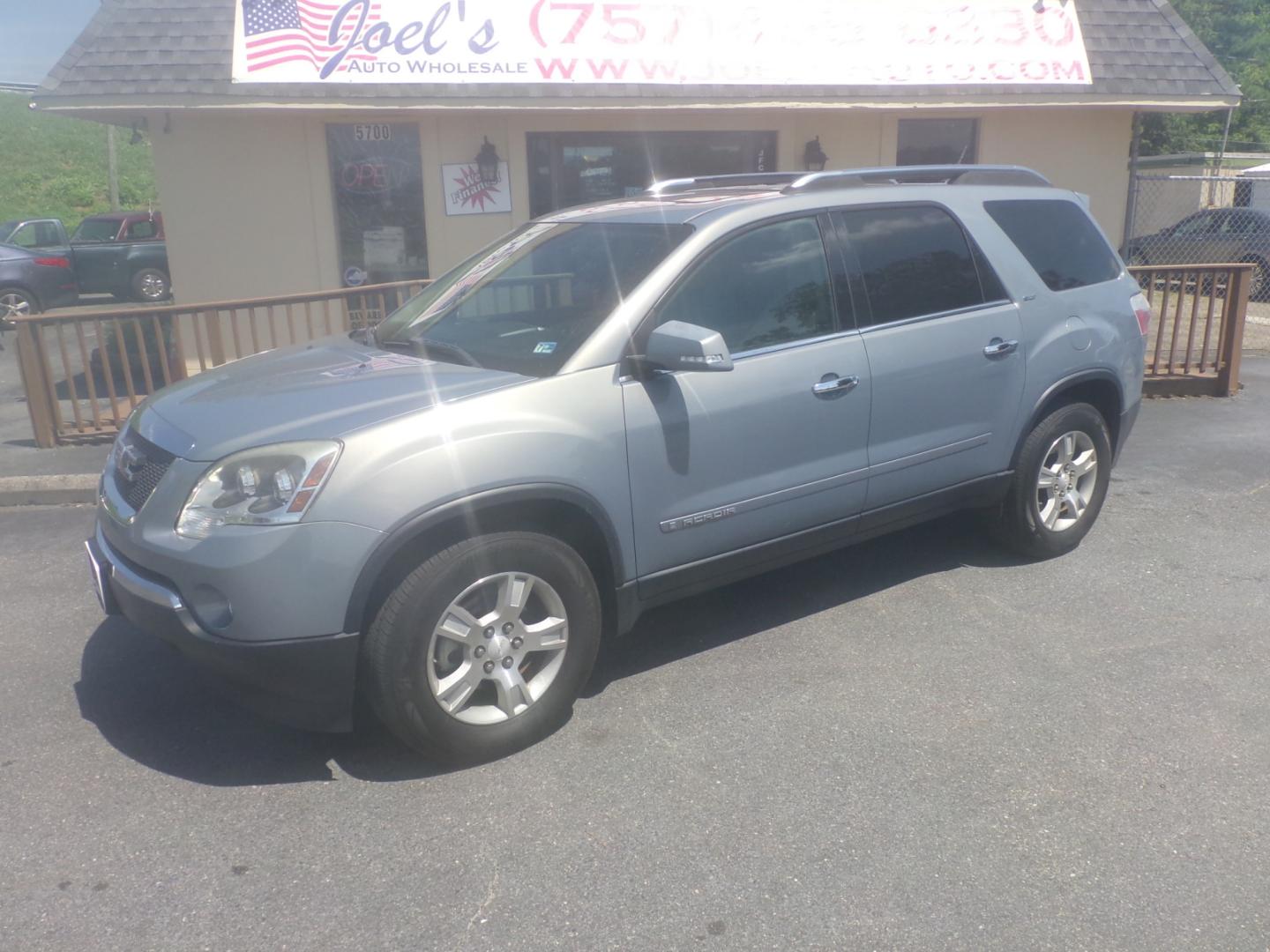 2008 Blue GMC Acadia SLT-2 FWD (1GKER33758J) with an 3.6L V6 DOHC 24V engine, 6-Speed Automatic Overdrive transmission, located at 5700 Curlew Drive, Norfolk, VA, 23502, (757) 455-6330, 36.841885, -76.209412 - Photo#0